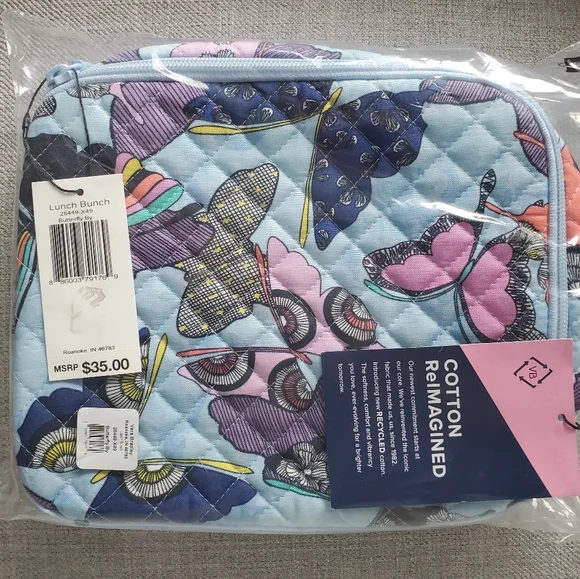 Vera Bradley Butterfly By Lunch Bunch Bag - Picture 6 of 7